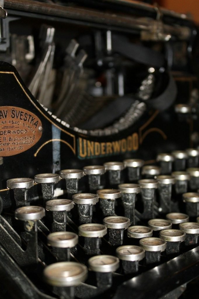 typewriter, letter, font